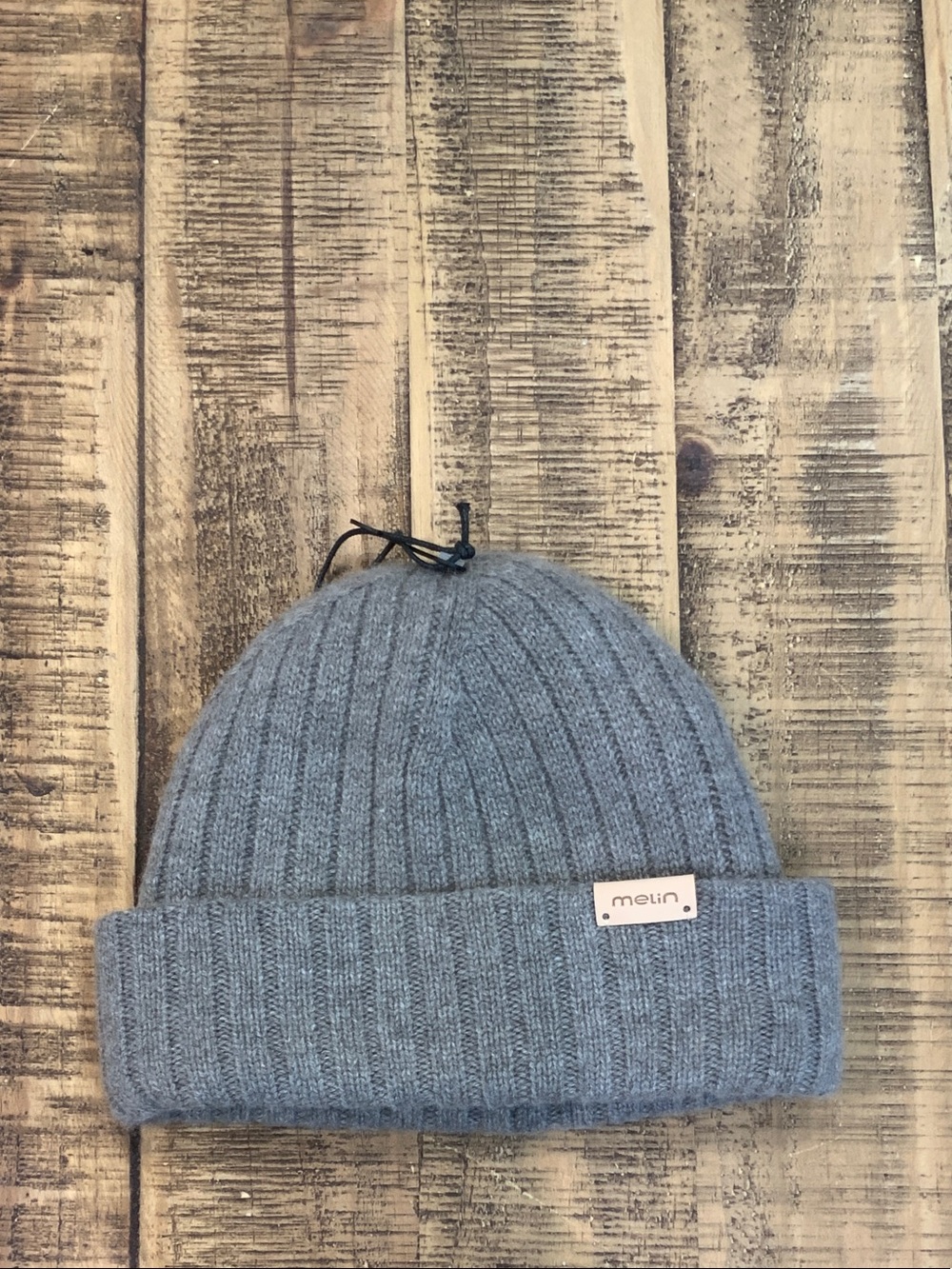 Melin GUNMETAL Gray Ribbed Knit Beanie